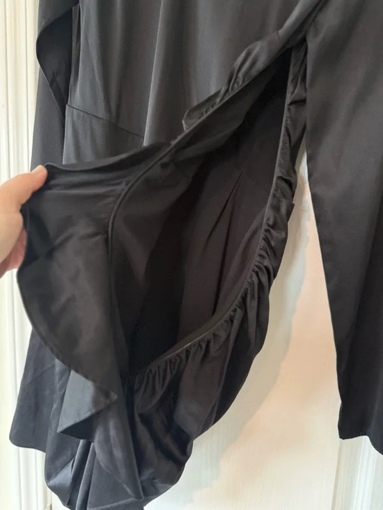 Veronica Beard Rula Ruched Silk Dress - Picture 9 of 14